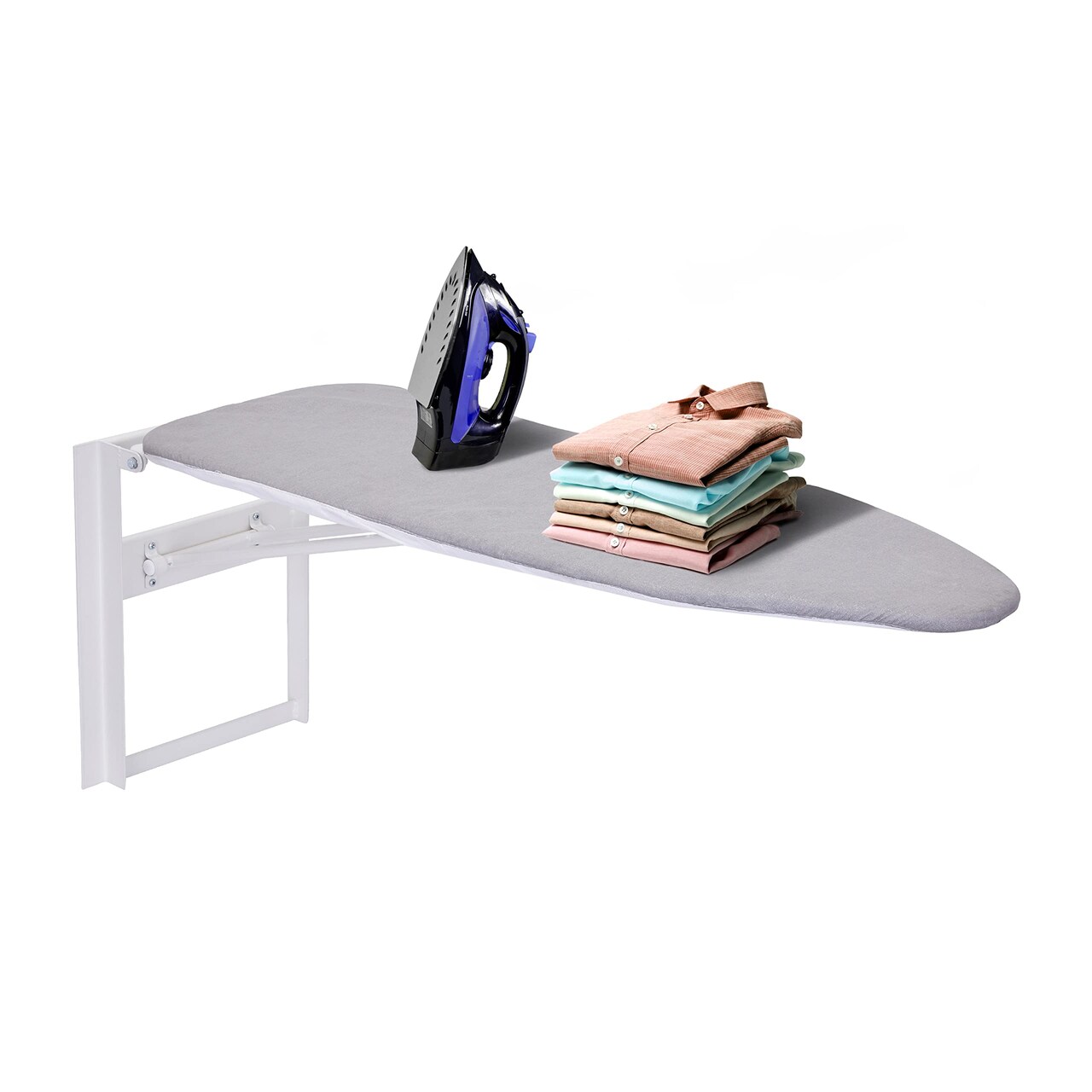 Ivation Foldable Ironing Board, Down Folding Wall-Mount